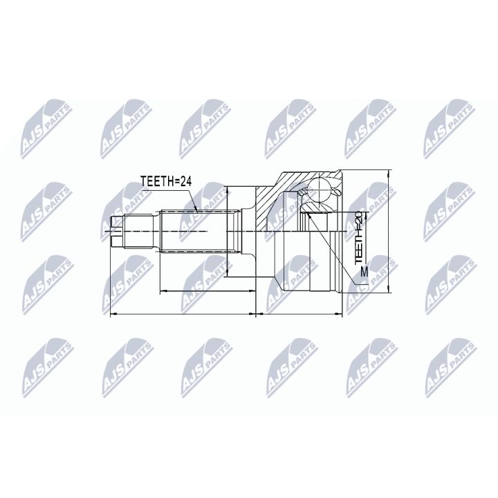Jungčių komplektas, kardaninis velenas NTY NPZ-KA-336