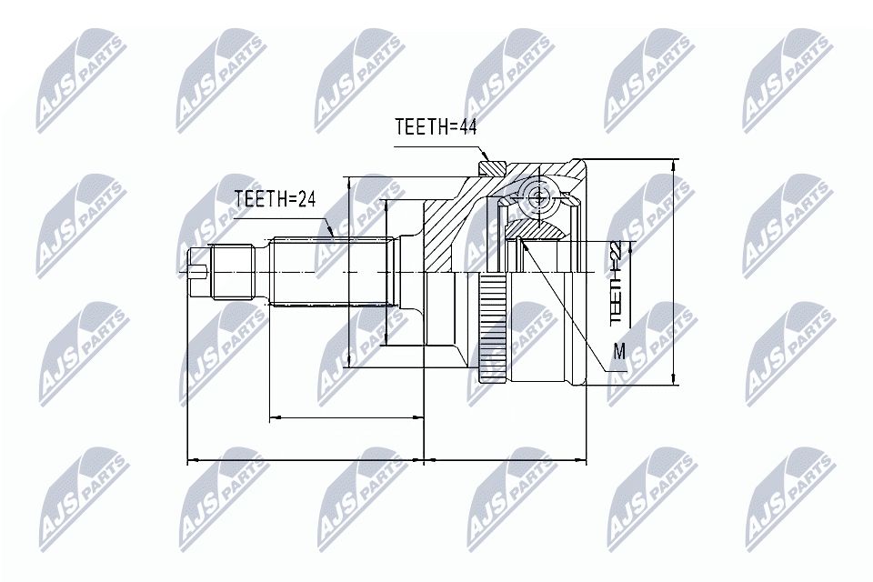 Jungčių komplektas, kardaninis velenas NTY NPZ-KA-341