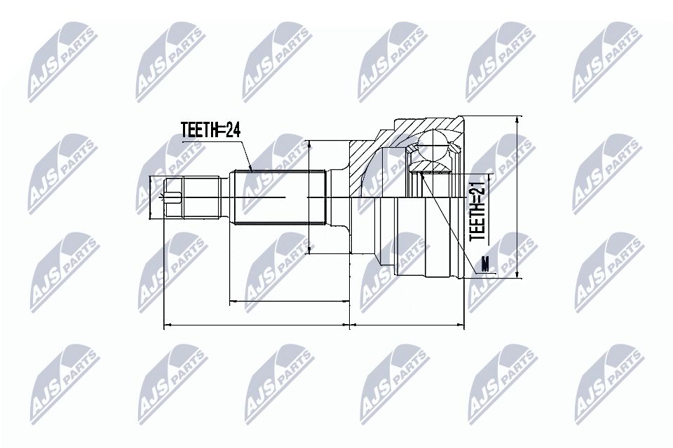 Jungčių komplektas, kardaninis velenas NTY NPZ-KA-342