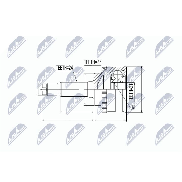 Jungčių komplektas, kardaninis velenas NTY NPZ-KA-345