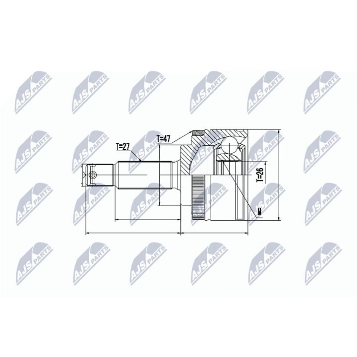 Jungčių komplektas, kardaninis velenas NTY NPZ-KA-358