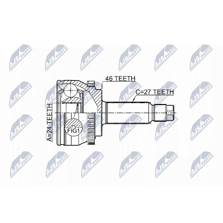 Jungčių komplektas, kardaninis velenas NTY NPZ-KA-359