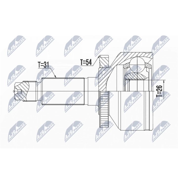 Jungčių komplektas, kardaninis velenas NTY NPZ-KA-365