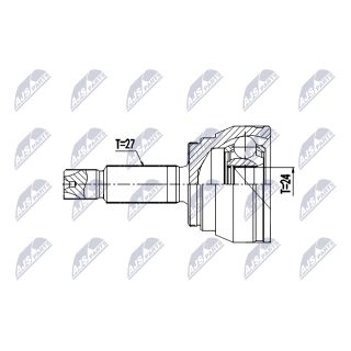Jungčių komplektas, kardaninis velenas NTY NPZ-KA-369