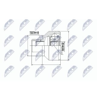 Jungčių komplektas, kardaninis velenas NTY NPZ-LR-001