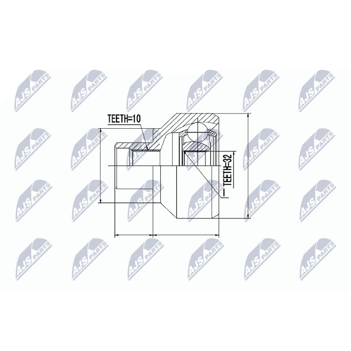 Jungčių komplektas, kardaninis velenas NTY NPZ-LR-001