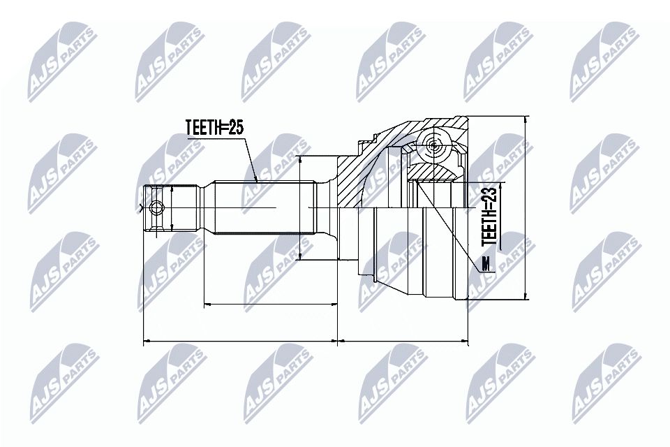 Jungčių komplektas, kardaninis velenas NTY NPZ-MS-002