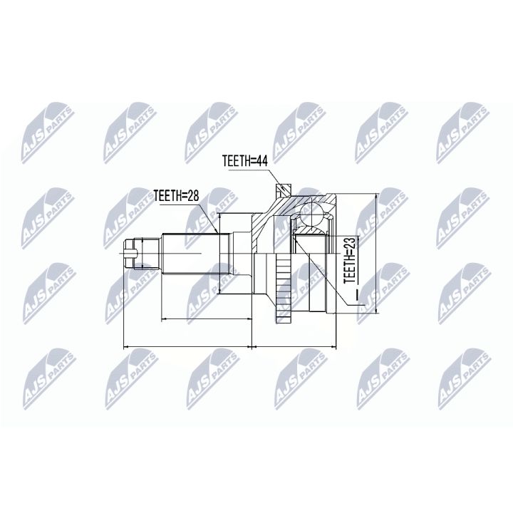 Jungčių komplektas, kardaninis velenas NTY NPZ-MZ-026