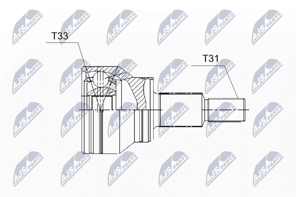 Jungčių komplektas, kardaninis velenas NTY NPZ-MZ-056