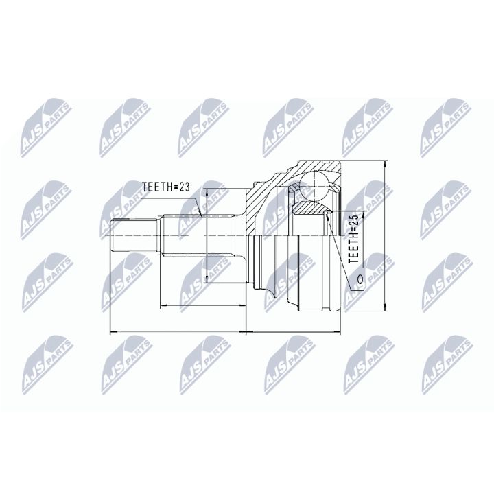 Jungčių komplektas, kardaninis velenas NTY NPZ-RE-005