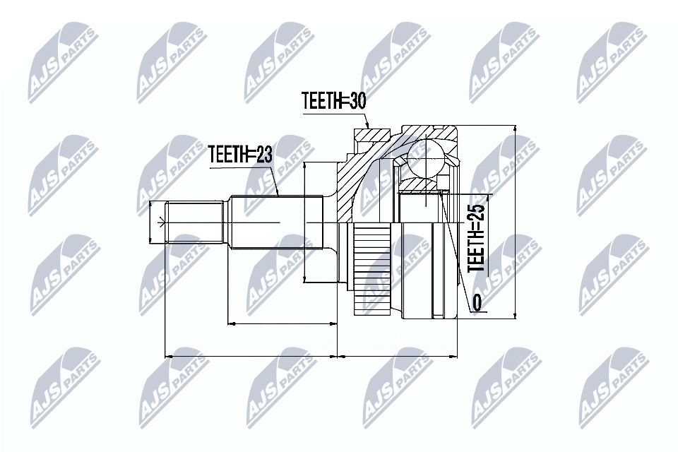 Jungčių komplektas, kardaninis velenas NTY NPZ-RE-011