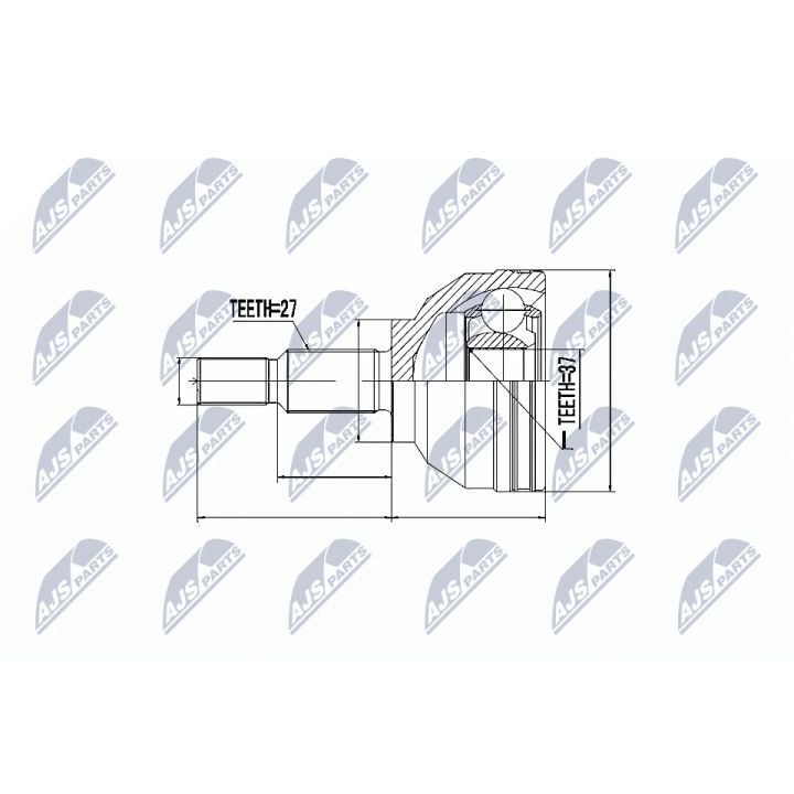 Jungčių komplektas, kardaninis velenas NTY NPZ-RE-016