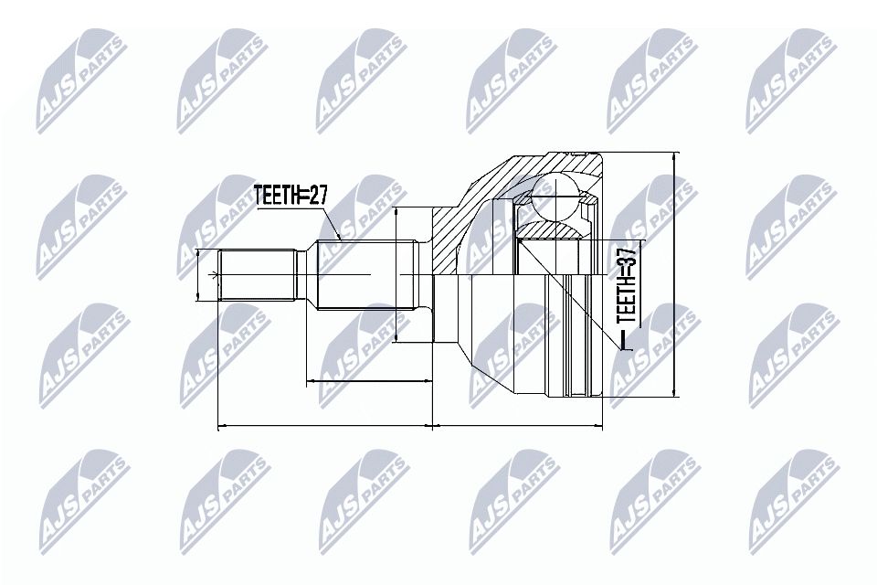 Jungčių komplektas, kardaninis velenas NTY NPZ-RE-016