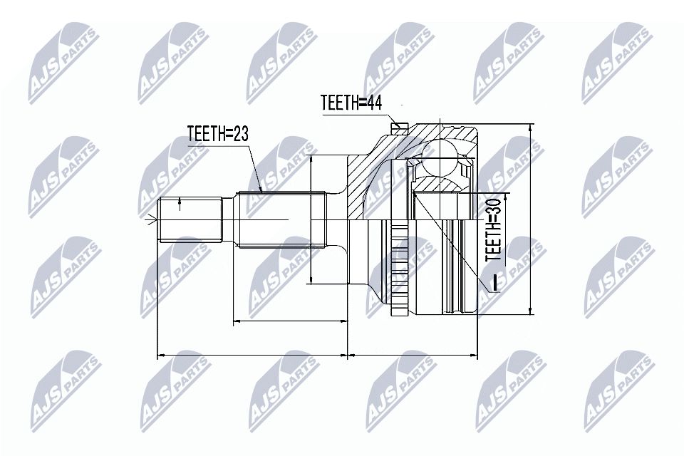 Jungčių komplektas, kardaninis velenas NTY NPZ-RE-020