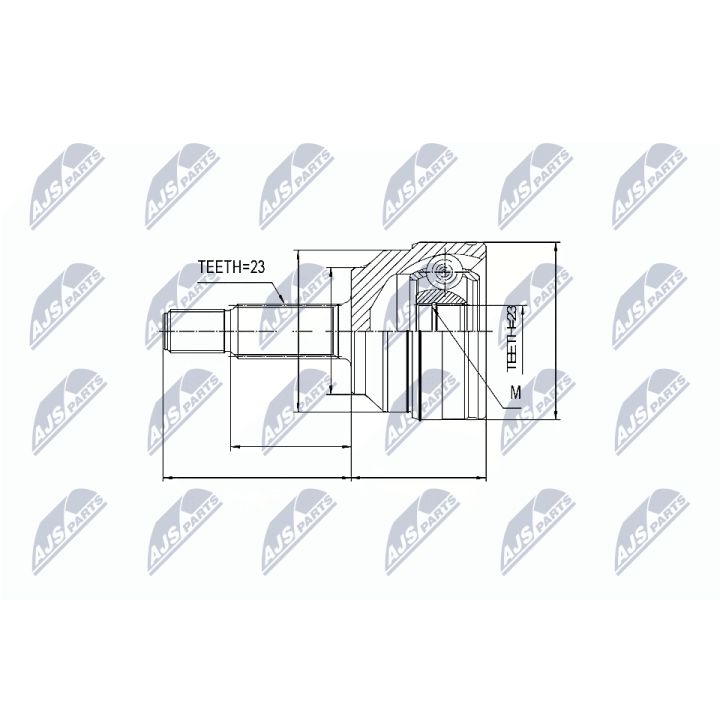 Jungčių komplektas, kardaninis velenas NTY NPZ-RE-021