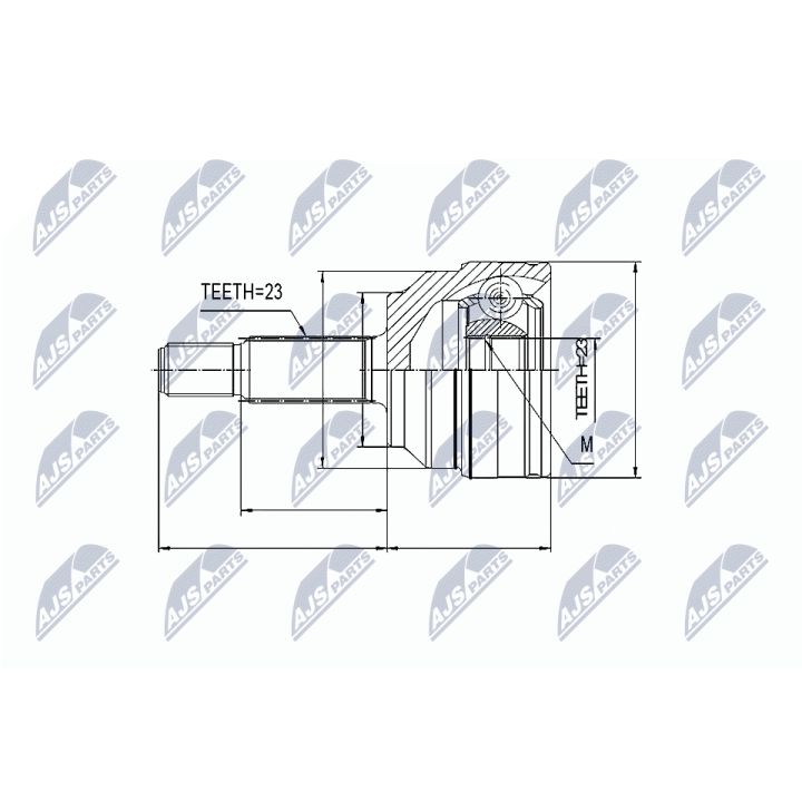 Jungčių komplektas, kardaninis velenas NTY NPZ-RE-026