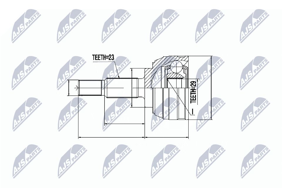 Jungčių komplektas, kardaninis velenas NTY NPZ-RE-029