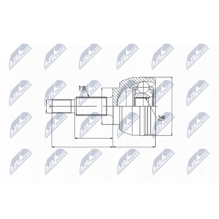Jungčių komplektas, kardaninis velenas NTY NPZ-RE-032