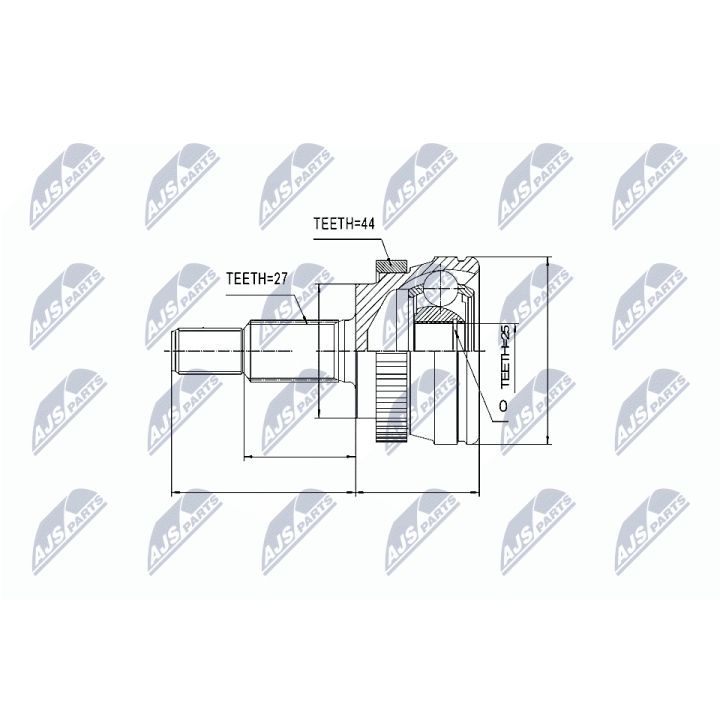 Jungčių komplektas, kardaninis velenas NTY NPZ-RE-033