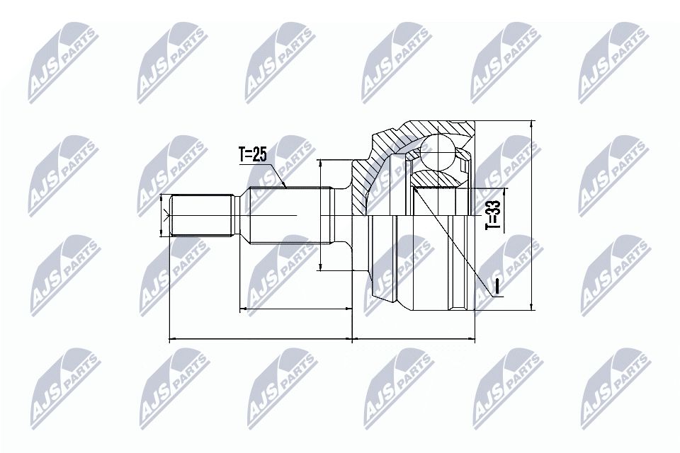 Jungčių komplektas, kardaninis velenas NTY NPZ-RE-044