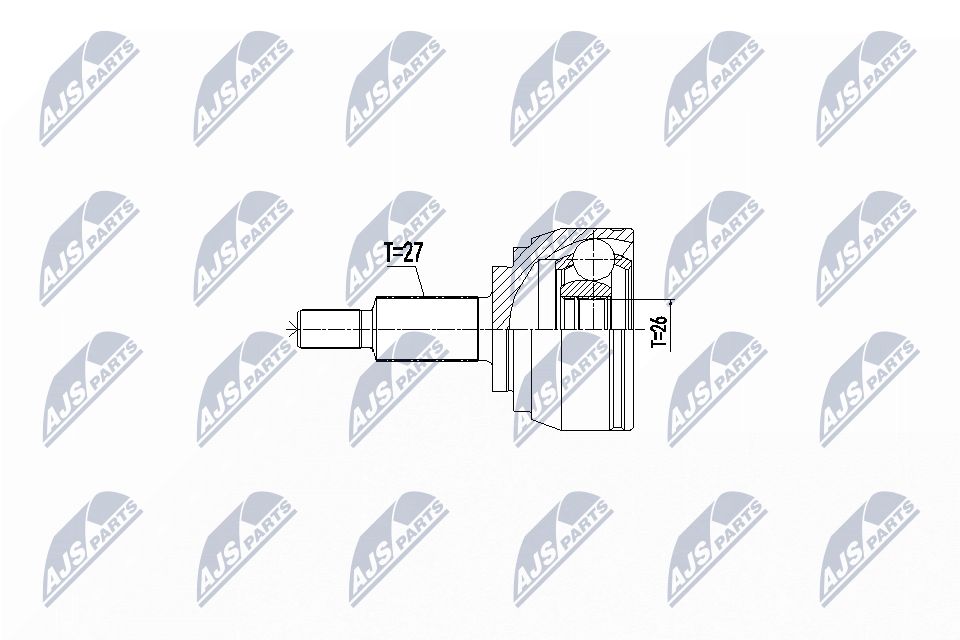 Jungčių komplektas, kardaninis velenas NTY NPZ-RE-050