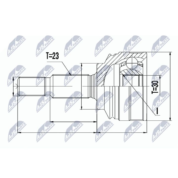 Jungčių komplektas, kardaninis velenas NTY NPZ-RE-053