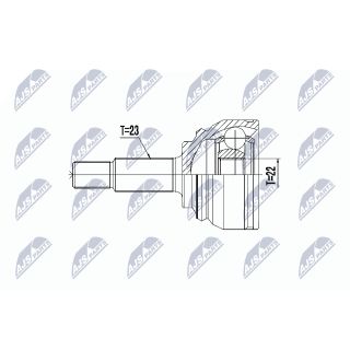 Jungčių komplektas, kardaninis velenas NTY NPZ-RE-055