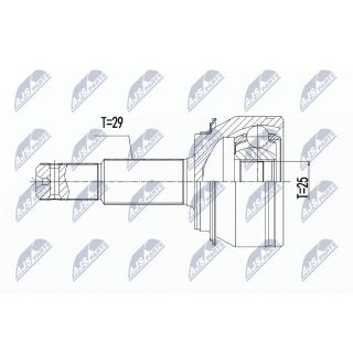 Jungčių komplektas, kardaninis velenas NTY NPZ-RE-061