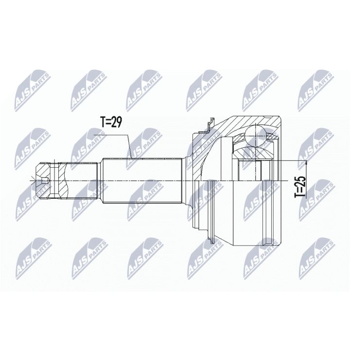 Jungčių komplektas, kardaninis velenas NTY NPZ-RE-061