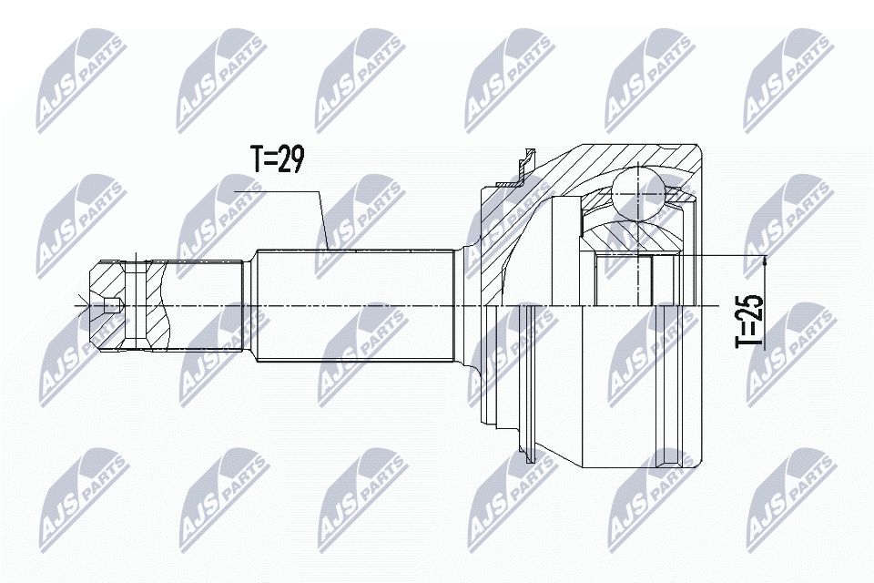 Jungčių komplektas, kardaninis velenas NTY NPZ-RE-061
