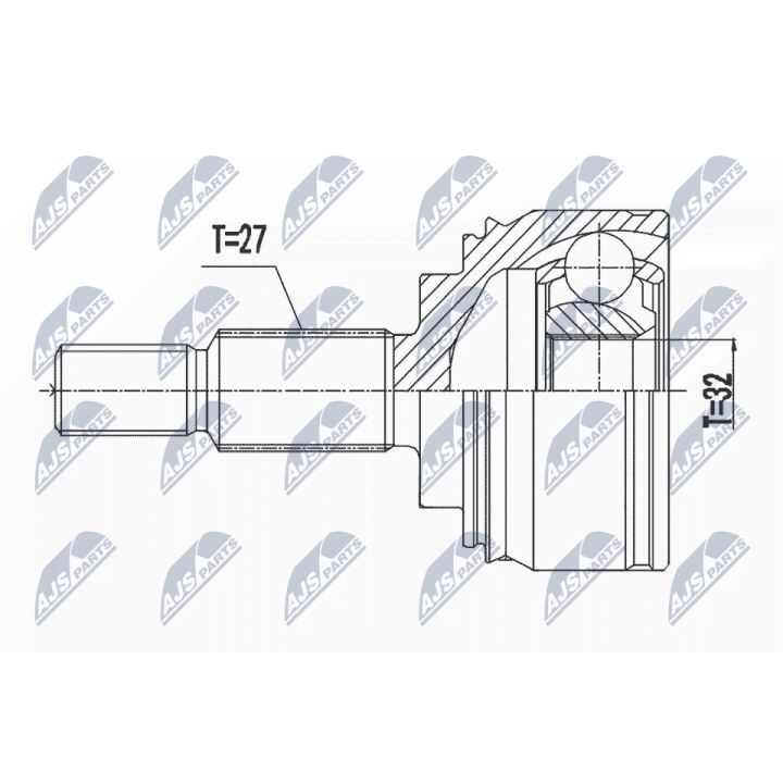 Jungčių komplektas, kardaninis velenas NTY NPZ-RE-064