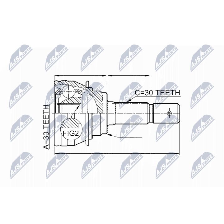Jungčių komplektas, kardaninis velenas NTY NPZ-TY-020