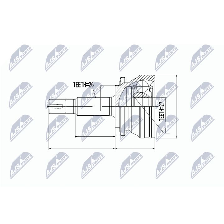Jungčių komplektas, kardaninis velenas NTY NPZ-TY-064