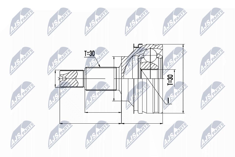 Jungčių komplektas, kardaninis velenas NTY NPZ-TY-074