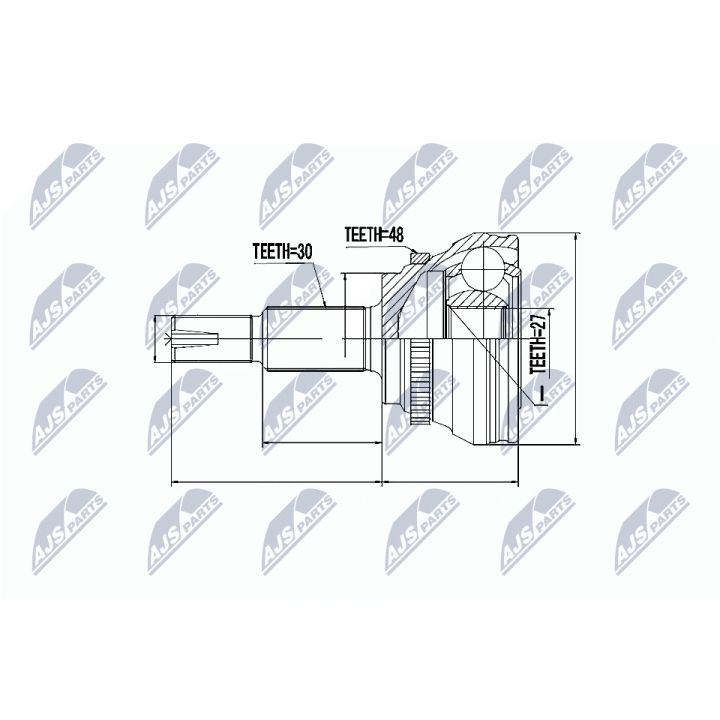 Jungčių komplektas, kardaninis velenas NTY NPZ-TY-094