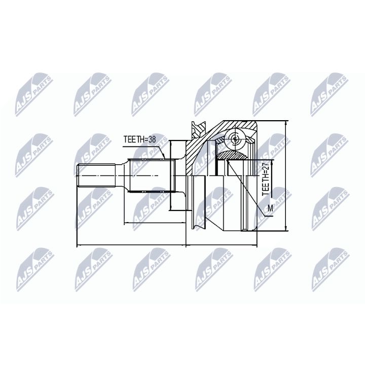 Jungčių komplektas, kardaninis velenas NTY NPZ-VW-032