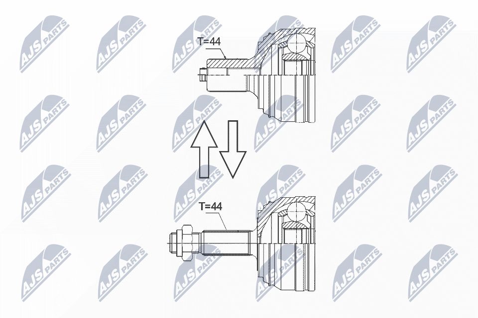 Jungčių komplektas, kardaninis velenas NTY NPZ-VW-044