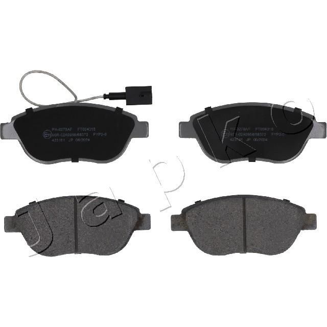 Stabdžių trinkelių rinkinys, diskinis stabdys JAPKO 500278