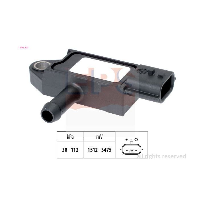 Jutiklis, išmetimo slėgis EPS 1.993.301