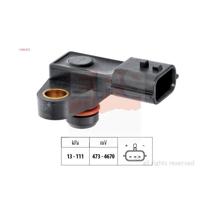 Oro slėgio jutiklis, aukščio adaptacija EPS 1.993.313