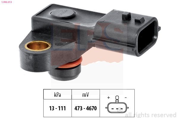 Oro slėgio jutiklis, aukščio adaptacija EPS 1.993.313