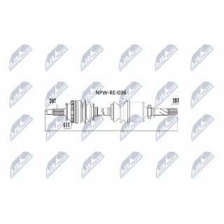 Pusašis NTY NPW-RE-036