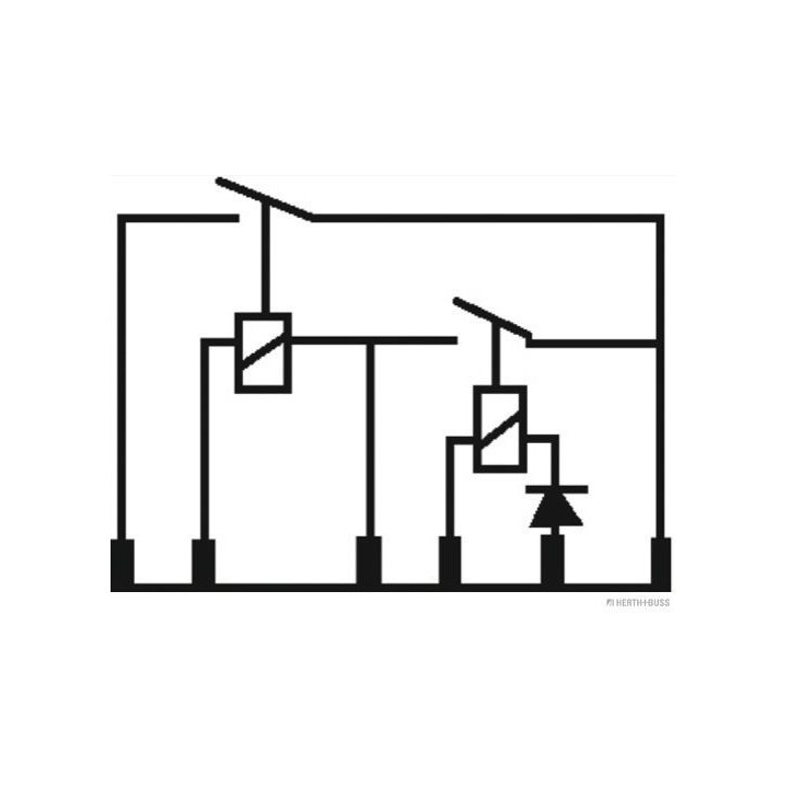 Relė, valdymo blokas, variklio valdymas HERTH+BUSS ELPARTS 75896368