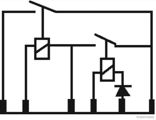 Relė, valdymo blokas, variklio valdymas HERTH+BUSS ELPARTS 75896368