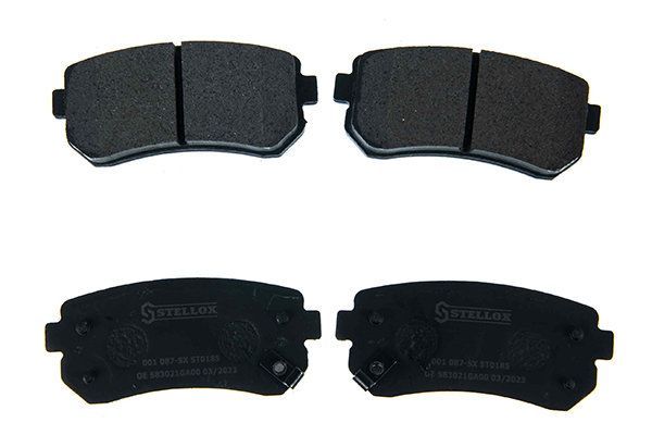 Stabdžių trinkelių rinkinys, diskinis stabdys STELLOX 1483 000-SX