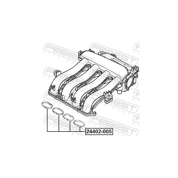 Tarpiklis, įsiurbimo kolektorius FEBEST 24402-005