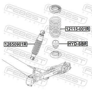 Spyruoklė FEBEST 12115-001R