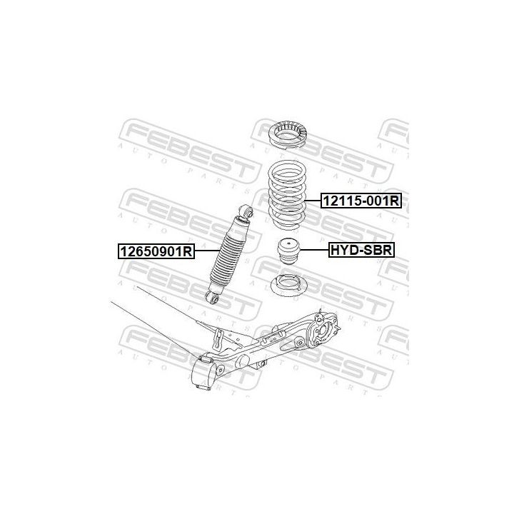 Spyruoklė FEBEST 12115-001R