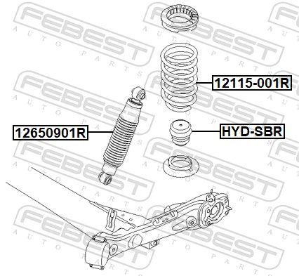 Spyruoklė FEBEST 12115-001R
