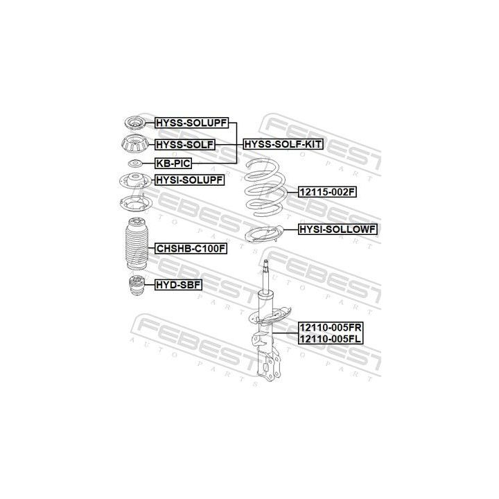 Spyruoklė FEBEST 12115-002F